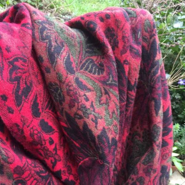 Paisley Leaf Soft Blanket/ Shawl Colour 3